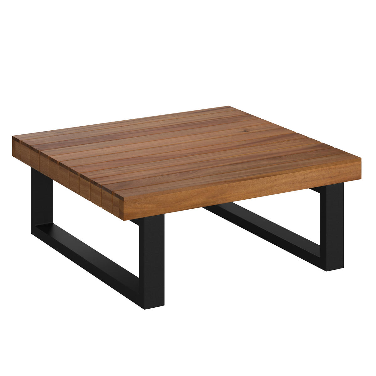 LOUNGEGARNITUR 216/234 cm Akazie massiv Stahl  - Grau/Teakfarben, MODERN, Holz/Textil (216/234cm) - Ambia Garden