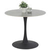 ESSTISCH in Metall, Stein 90/90/76 cm  - Schwarz/Grau, Trend, Stein/Metall (90/90/76cm) - Boxxx