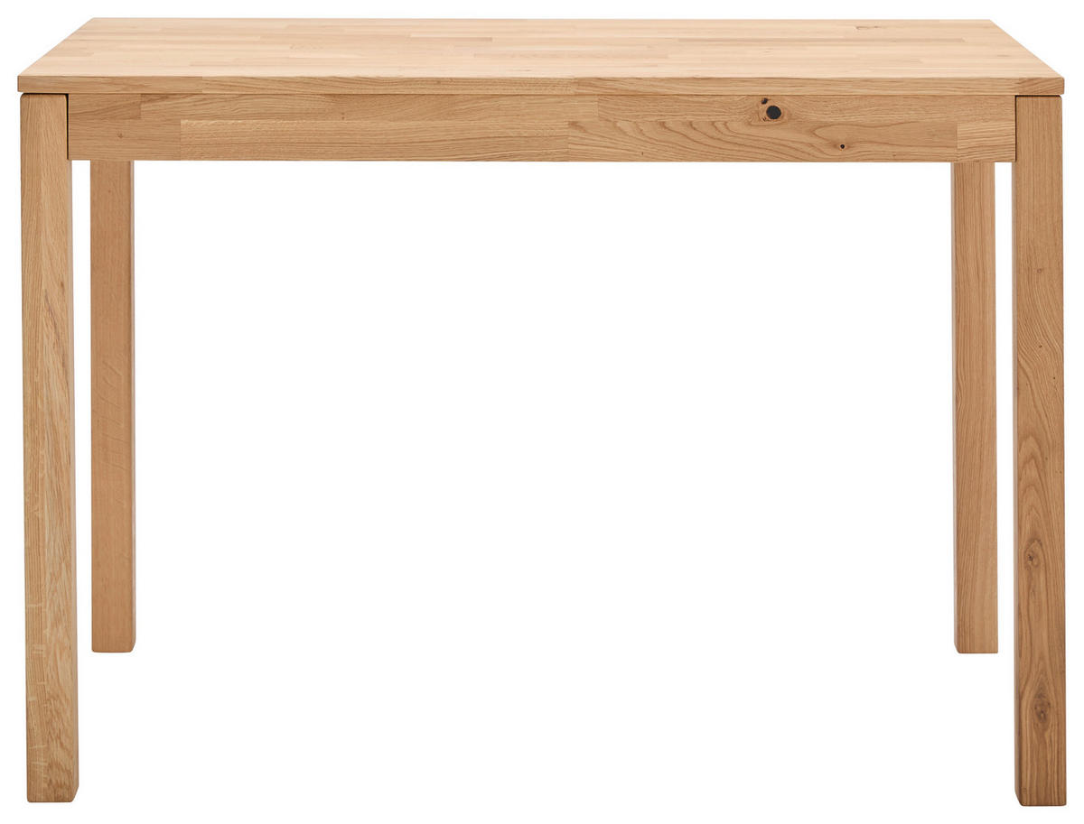 ESSTISCH Wildeiche rechteckig  ausziehbar, in verschiedenen Größen erhältlich  - Wildeiche, Natur, Holz (110-160/70/75cm) - Linea Natura