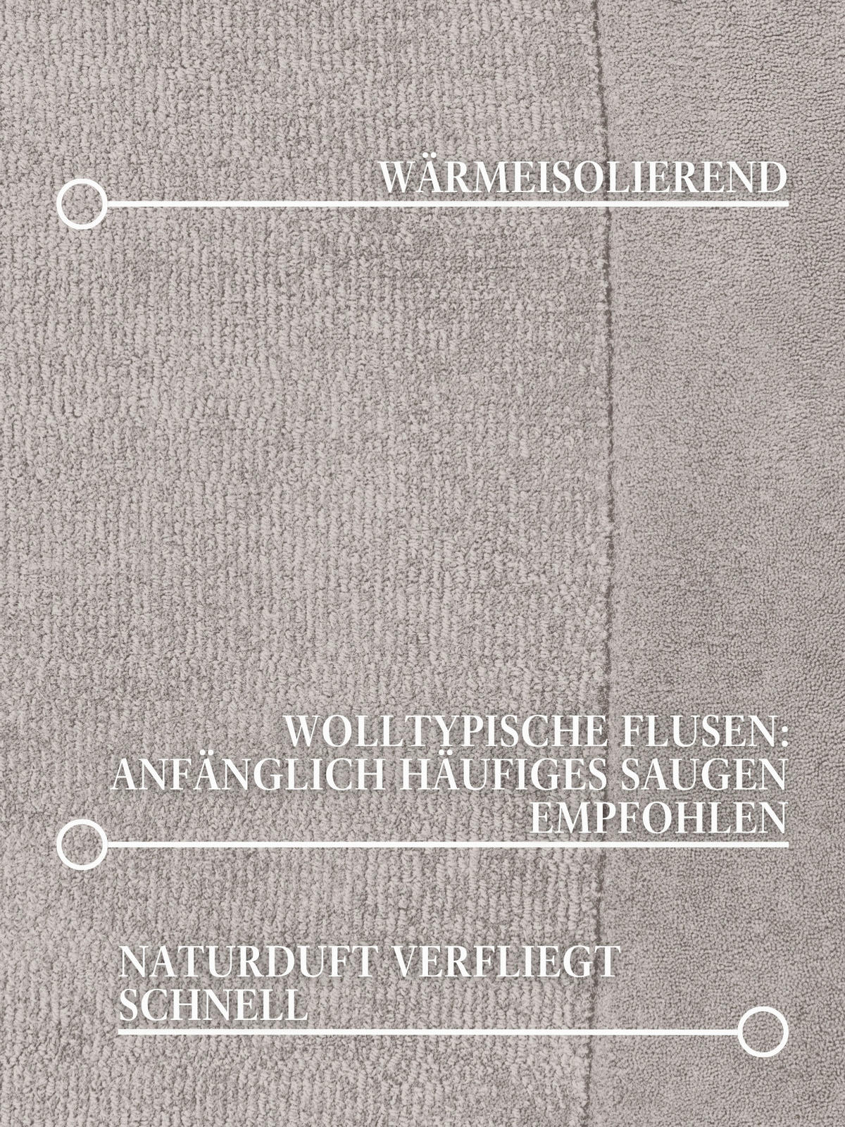 WOLLTEPPICH 125/200 cm 1812 Grau organisch  - Grau, Basics, Textil (125/200cm) - Villeroy & Boch