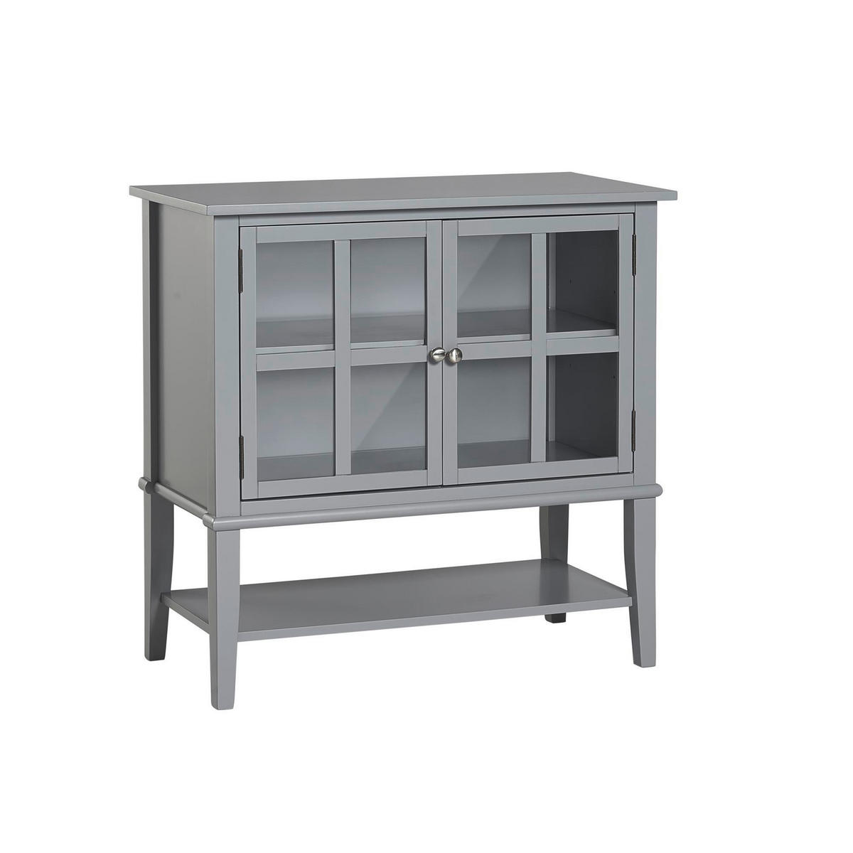 KOMMODE  in 79/77/39 cm  - Grau, Design, Glas/Holz (79/77/39cm) - MID.YOU