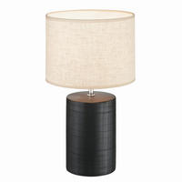 BORDSLAMPA Bois 24/43 cm   - svart, Design, keramik (24/43cm) - Fischer & Honsel