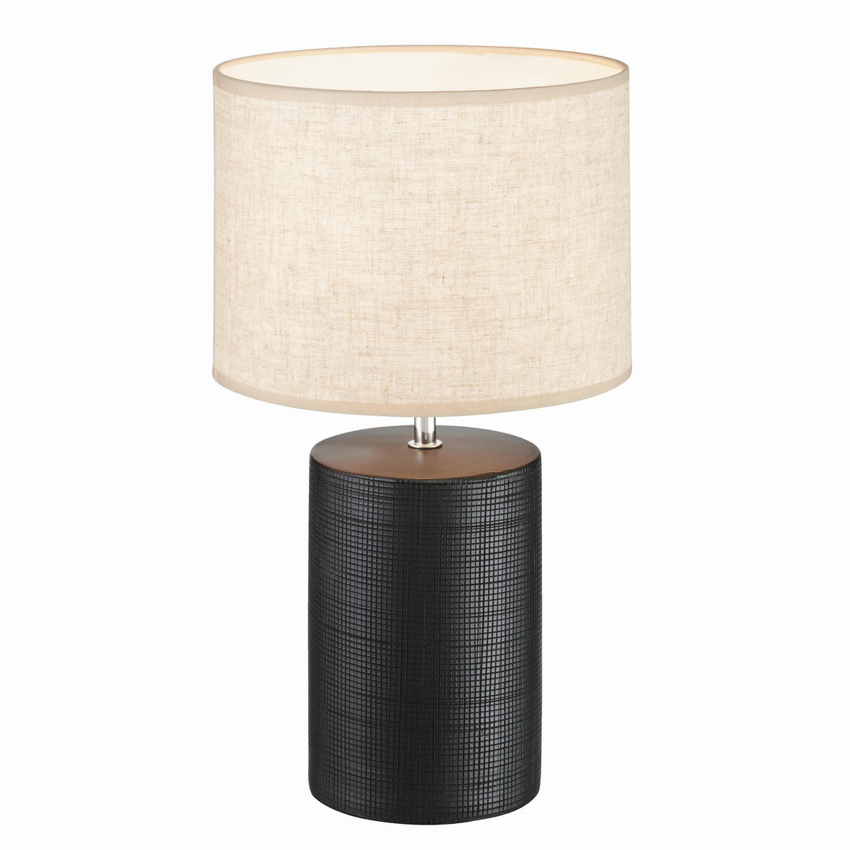 BORDSLAMPA Bois 24/43 cm   - svart, Design, keramik (24/43cm) - Fischer & Honsel