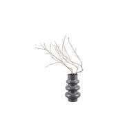 DEKOVASE  - Grau, Basics, Metall (17/30/17cm)