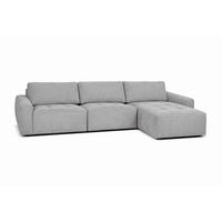 ECKSOFA MAZA Beige Cord  - Beige/Schwarz, Design, Textil (179/316cm) - Livetastic