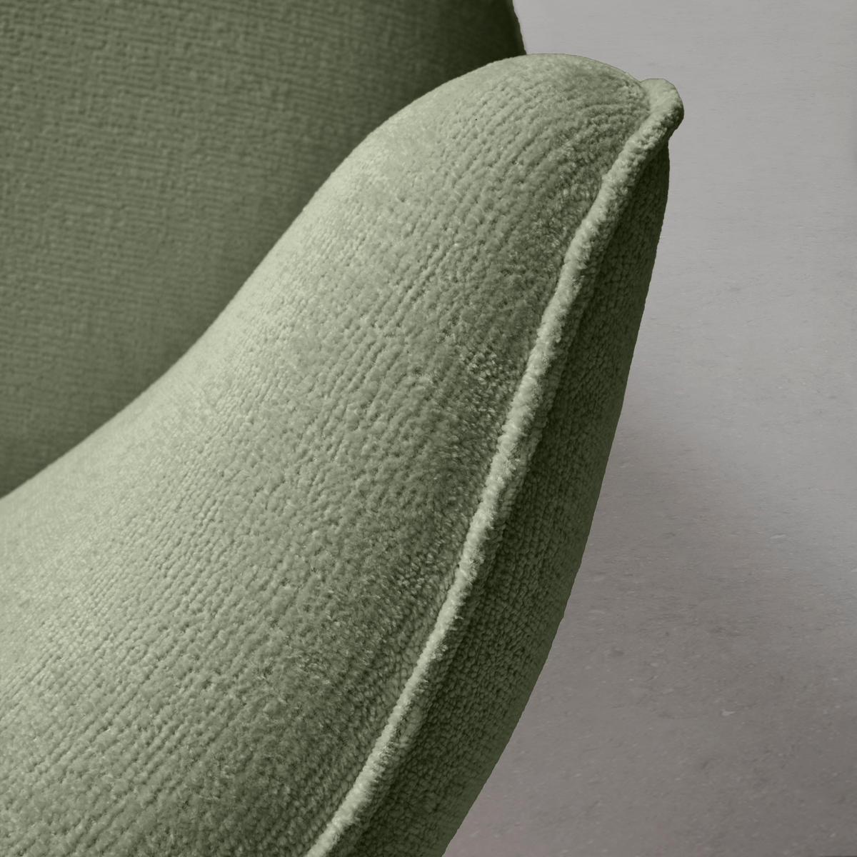 FÅTÖLJ i textil grön  - grön/svart, Modern, metall/textil (77/81/85cm) - MID.YOU