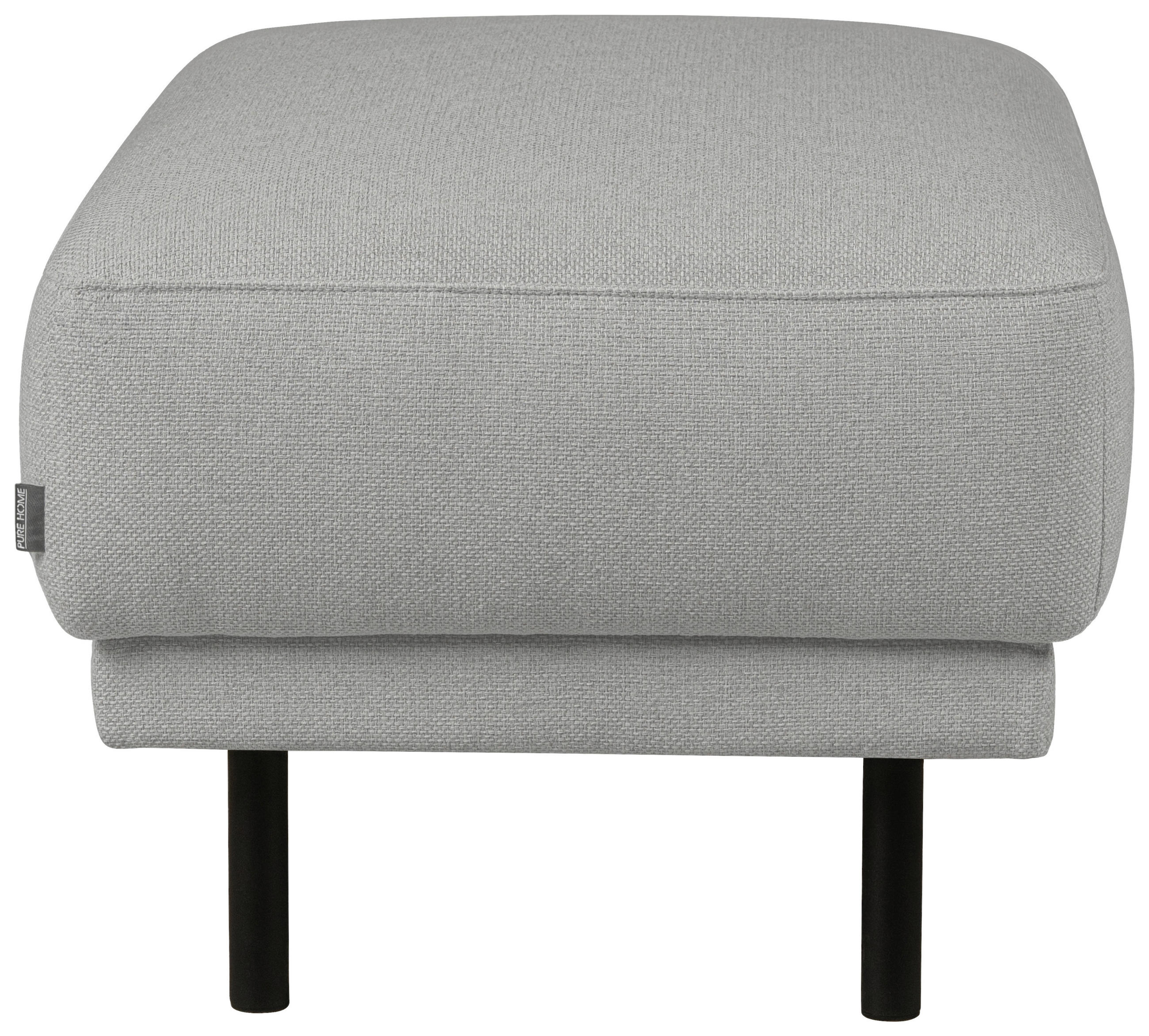 PALL i trä, metall, textil ljusgrå  - ljusgrå/svart, Design, metall/trä (73/47/57cm) - Pure Home Comfort