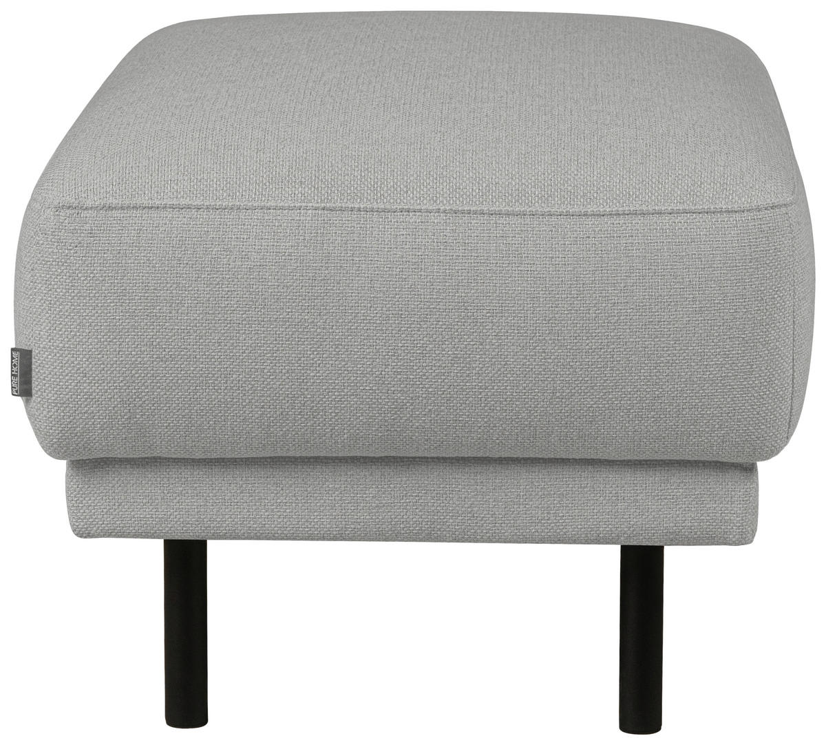 PALL i trä, metall, textil ljusgrå  - ljusgrå/svart, Design, metall/trä (73/47/57cm) - Pure Home Comfort