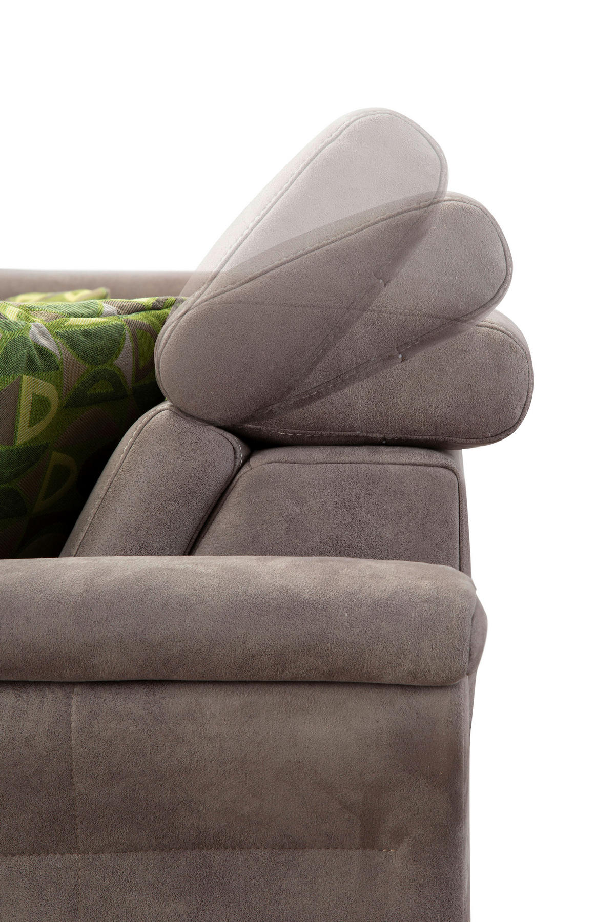 ECKSOFA Braun Mikrofaser  - Eichefarben/Beige, KONVENTIONELL, Holz/Textil (194/245cm) - Sit & More