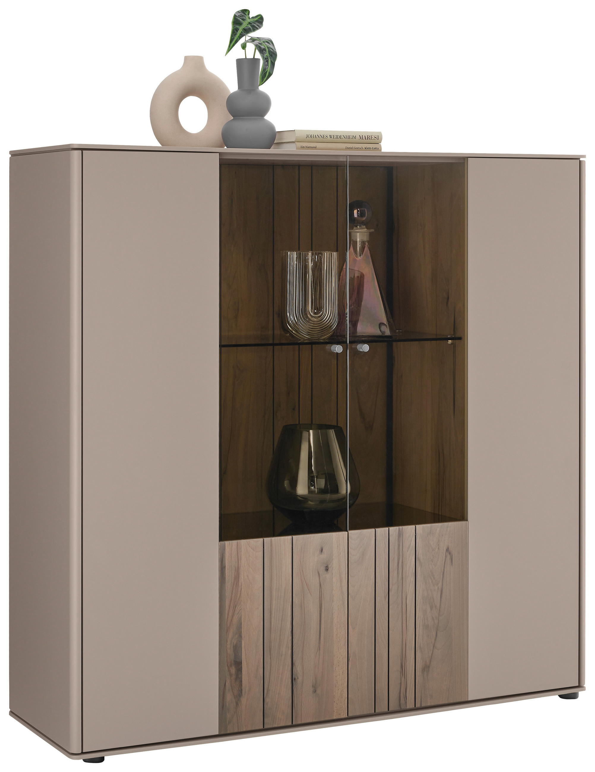 Johann Jakob Highboard Buche, 120x119x41 cm