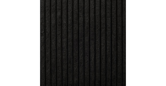 WOHNLANDSCHAFT Schwarz Cord  - Chromfarben/Schwarz, KONVENTIONELL, Kunststoff/Textil (180/376/180cm) - Carryhome