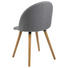 STUHL Hellgrau - Eichefarben/Hellgrau, Design, Holz/Textil (49/83,5/54,5cm) - Carryhome STUHL Hellgrau - Eichefarben/Hellgrau, Design, Holz/Textil (49/83,5/54,5cm) - Carryhome