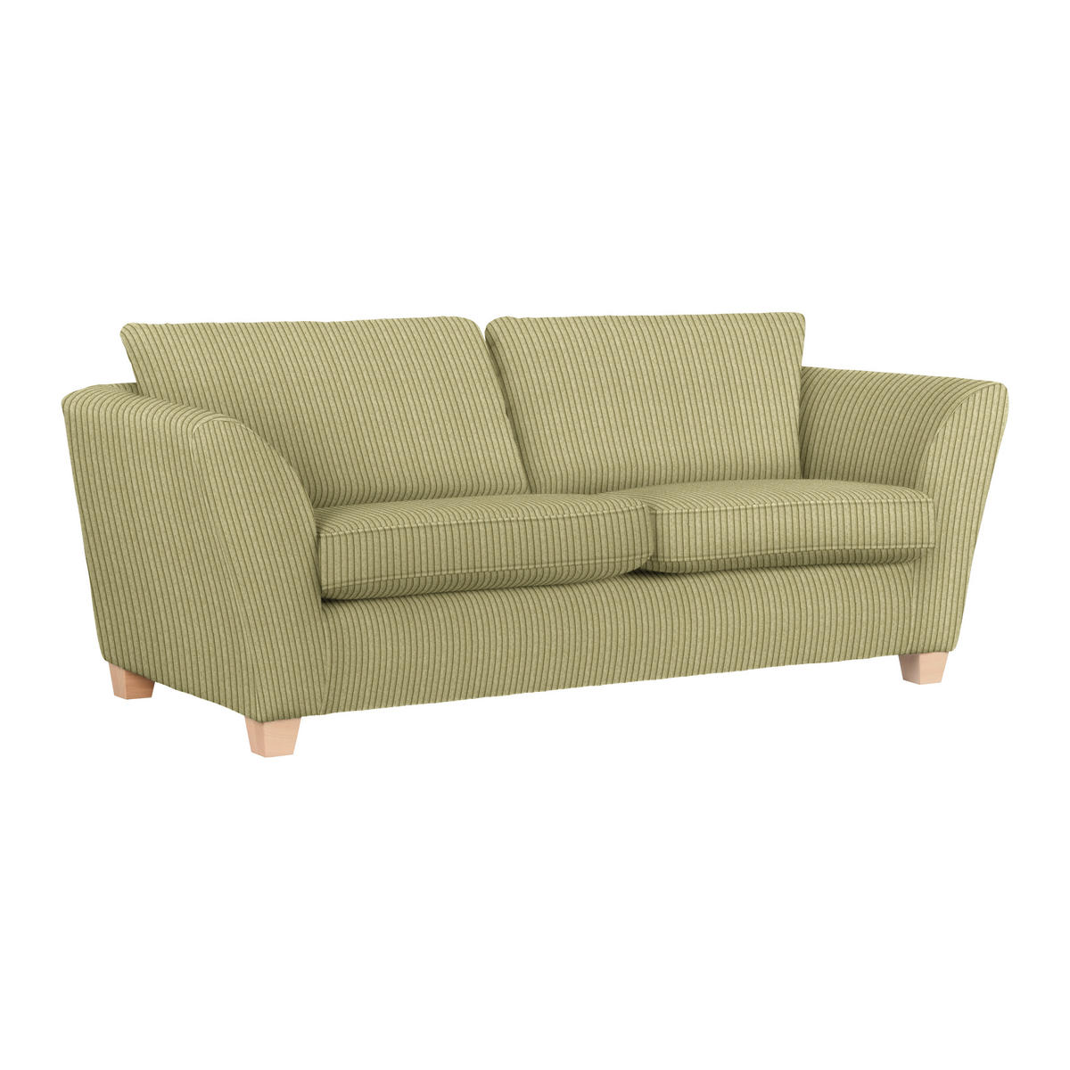 3-SITS SOFFA i manchester lime  - lime/naturfärgad, trä/textil (216/70-85/95cm) - MID.YOU