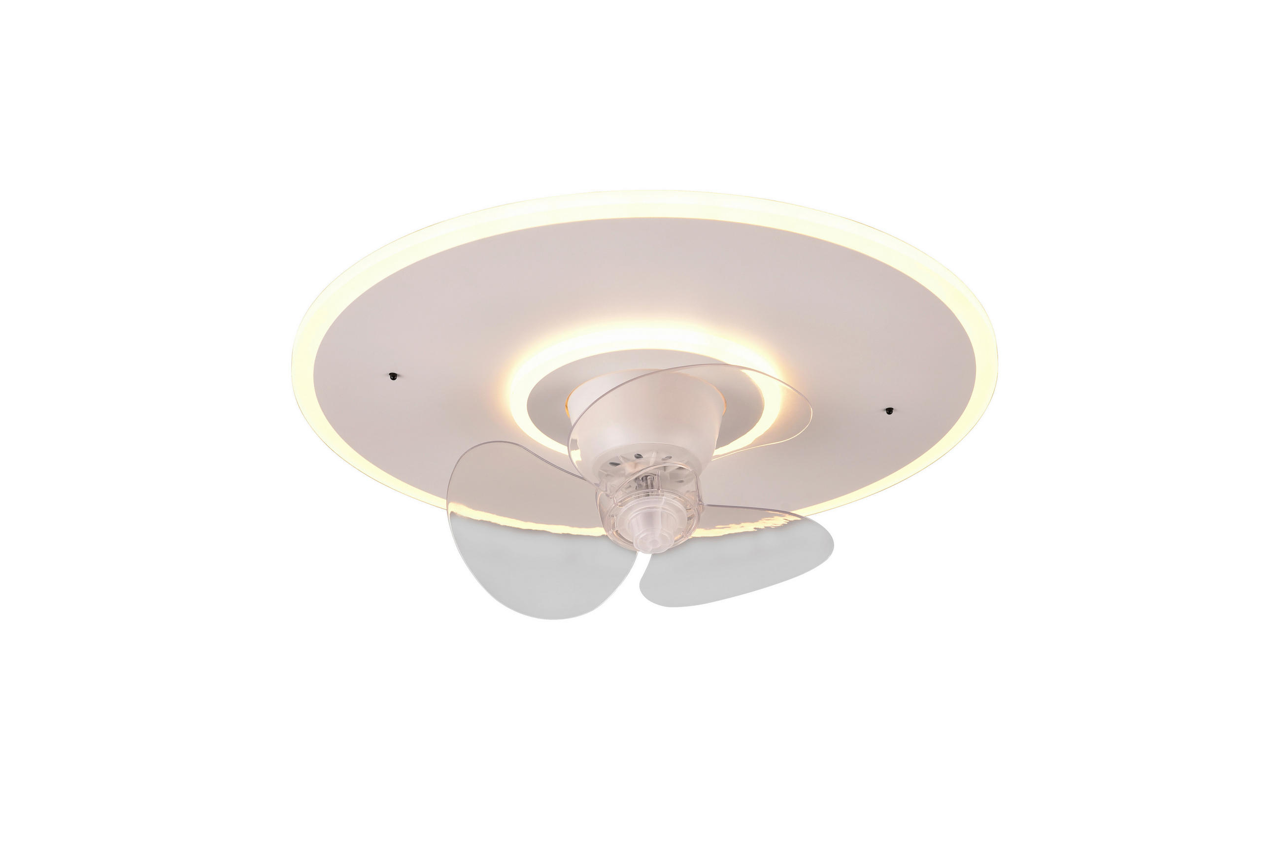 DECKENVENTILATOR 50/19 cm   - Transparent/Weiß, KONVENTIONELL, Kunststoff (50/19cm)