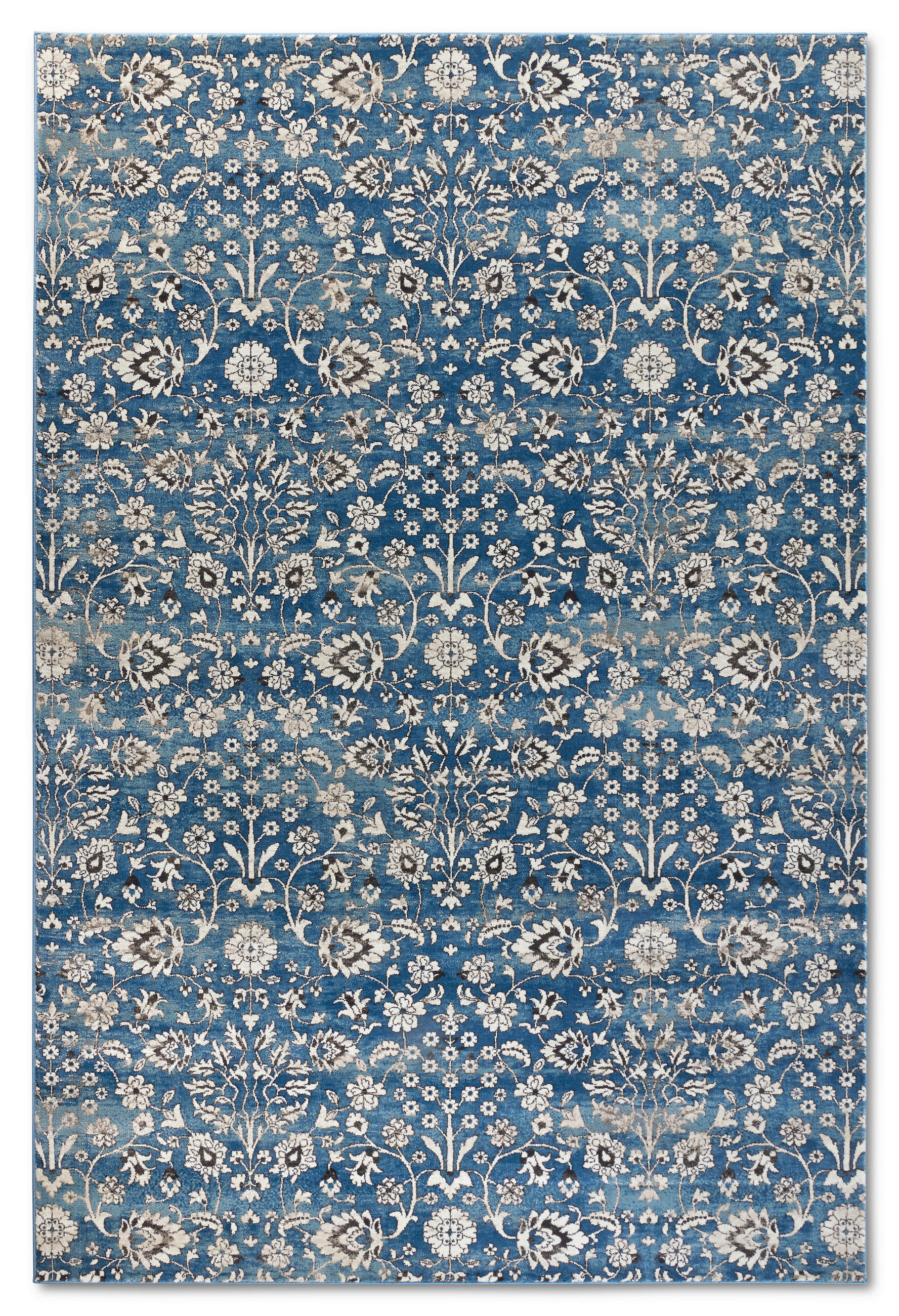 FLACHWEBETEPPICH 120/170 cm Kollektion 1869 Blau, Creme  - Blau/Creme, Design, Kunststoff/Textil (120/170cm) - Villeroy & Boch
