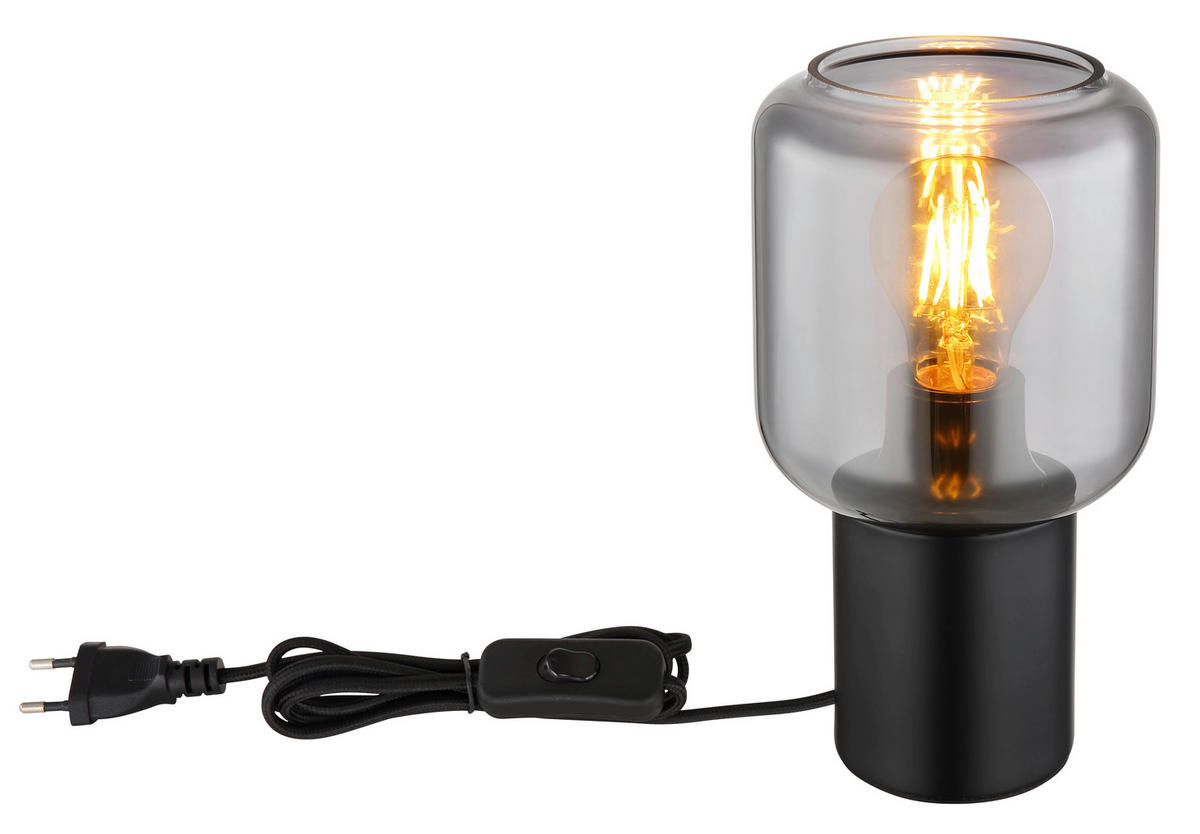 BORDSLAMPA 13/24 cm   - svart, Design, metall/glas (13/24cm) - Globo