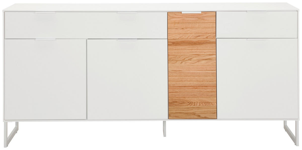 SIDEBOARD 182/85/40 cm  - Eichefarben/Weiß, Design, Holz/Holzwerkstoff (182/85/40cm) - MID.YOU