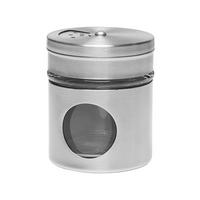 DÓZA NA KORENIE - priehľadné/farba ušľachtilej ocele, Basics, kov/sklo (5/6cm) - Homeware