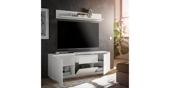 TV-ELEMENT Weiß 169/180/38 cm - Weiß, MODERN, Holzwerkstoff (169/180/38cm) - Carryhome