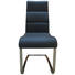 SCHWINGSTUHL Lederlook Dunkelgrau, Edelstahlfarben - Edelstahlfarben/Dunkelgrau, Design, Textil/Metall (44/97,50/58,50cm) - Hom`in