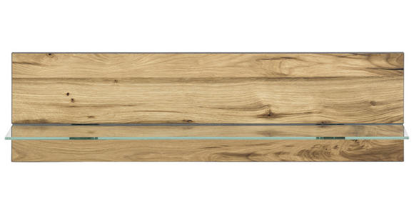 WANDBOARD Eiche furniert Alteiche  - Alteiche, Trend, Glas/Holz (118/36/25cm) - Carryhome