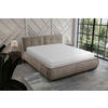 POLSTERBETT Lattenrost 160/200 cm  in Hellbraun  - Hellbraun/Beige, LIFESTYLE, Holz/Textil (160/200cm) - Livetastic