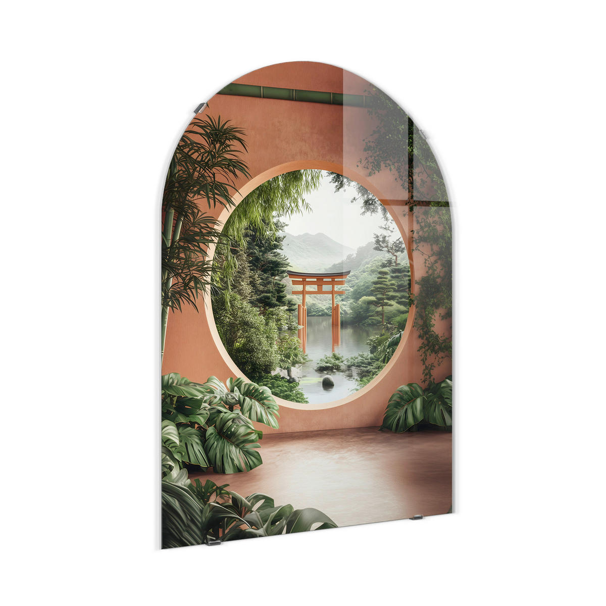 GLASBILD Landschaft & Natur 70/100 cm  - Multicolor, Basics, Glas/Papier (70/100cm)