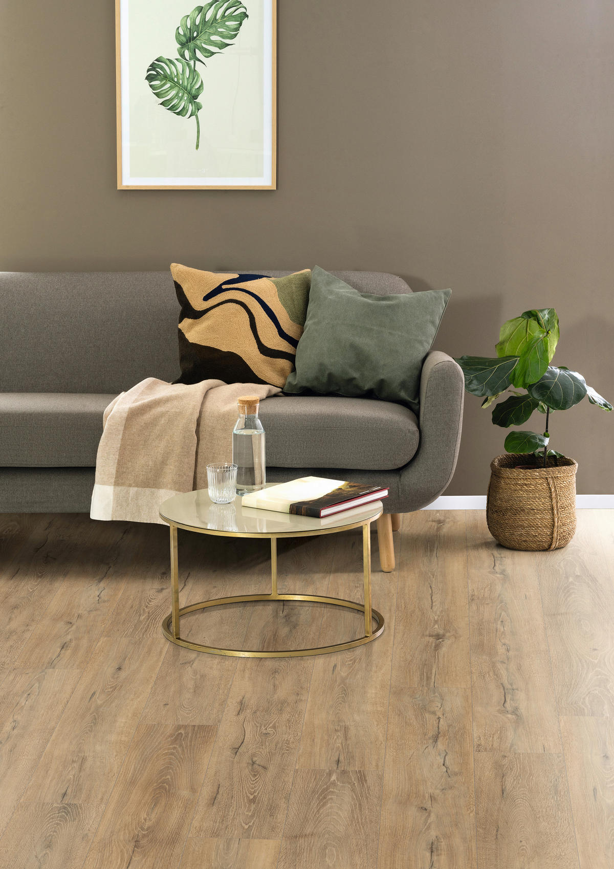 LAMINATBODEN Melba Eiche EGGER Nature Sense Aqua  per  m² - Eichefarben/Braun, KONVENTIONELL, Holzwerkstoff (129.2/19.3/1cm) - Egger Holzwerkstoffe