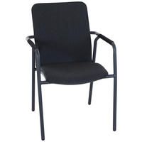 STAPELSESSEL Aluminium Schwarz  - Anthrazit/Schwarz, Design, Textil/Metall (65/86/57cm) - Siena Garden