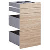 SCHUBLADENSET 45,3/83/46,8 cm   - Eichefarben, Konventionell, Holzwerkstoff (45,3/83/46,8cm) - Hom`in