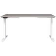 SCHREIBTISCH höhenverstellbar  - Kaschmir/Weiß, MODERN, Holzwerkstoff/Metall (160/80/72-118cm) - Novel