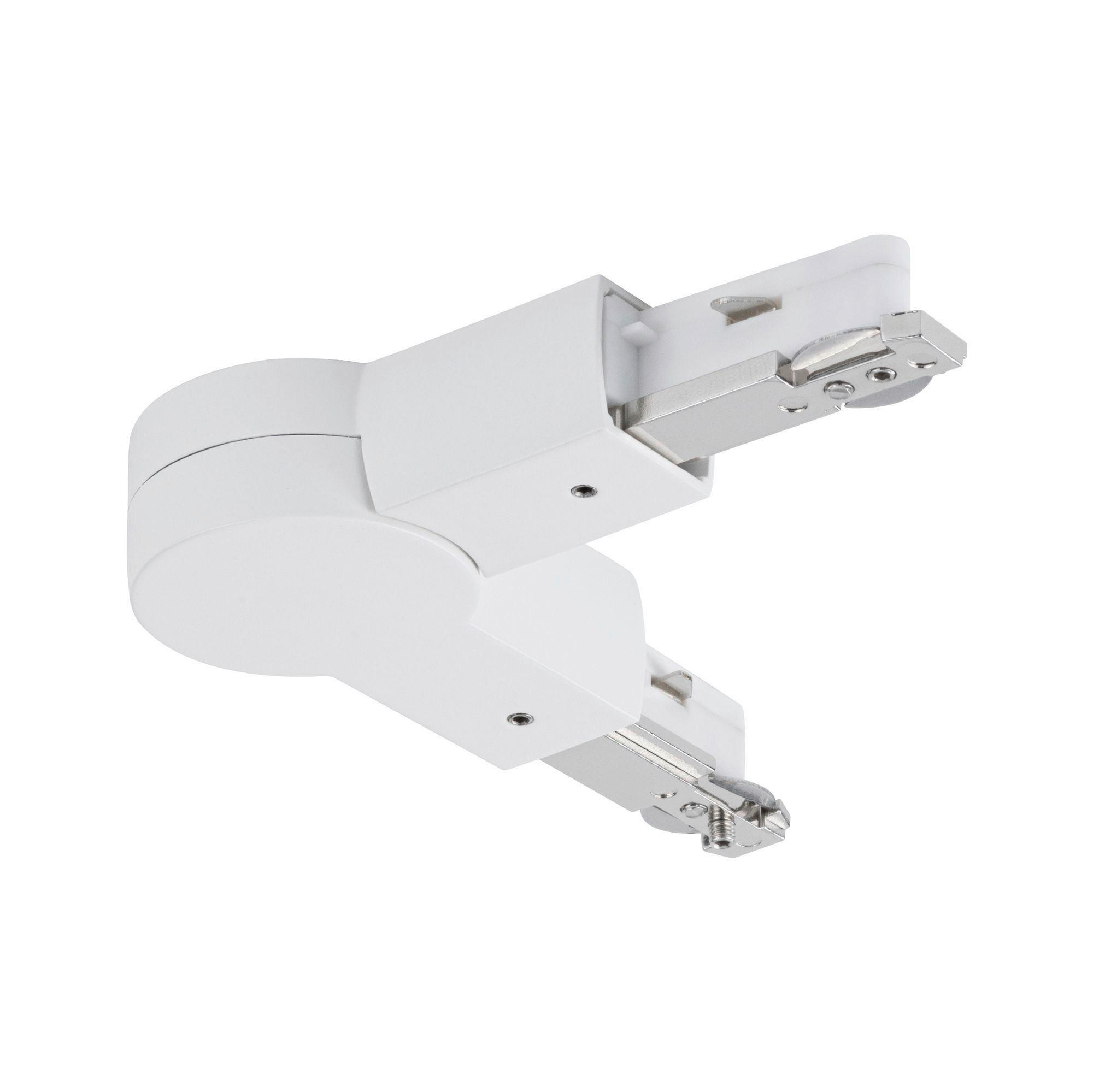 SCHIENENSYSTEM-VERBINDER URail 15,9/1,8 cm   - Weiß, Basics, Metall (15,9/1,8cm) - Paulmann