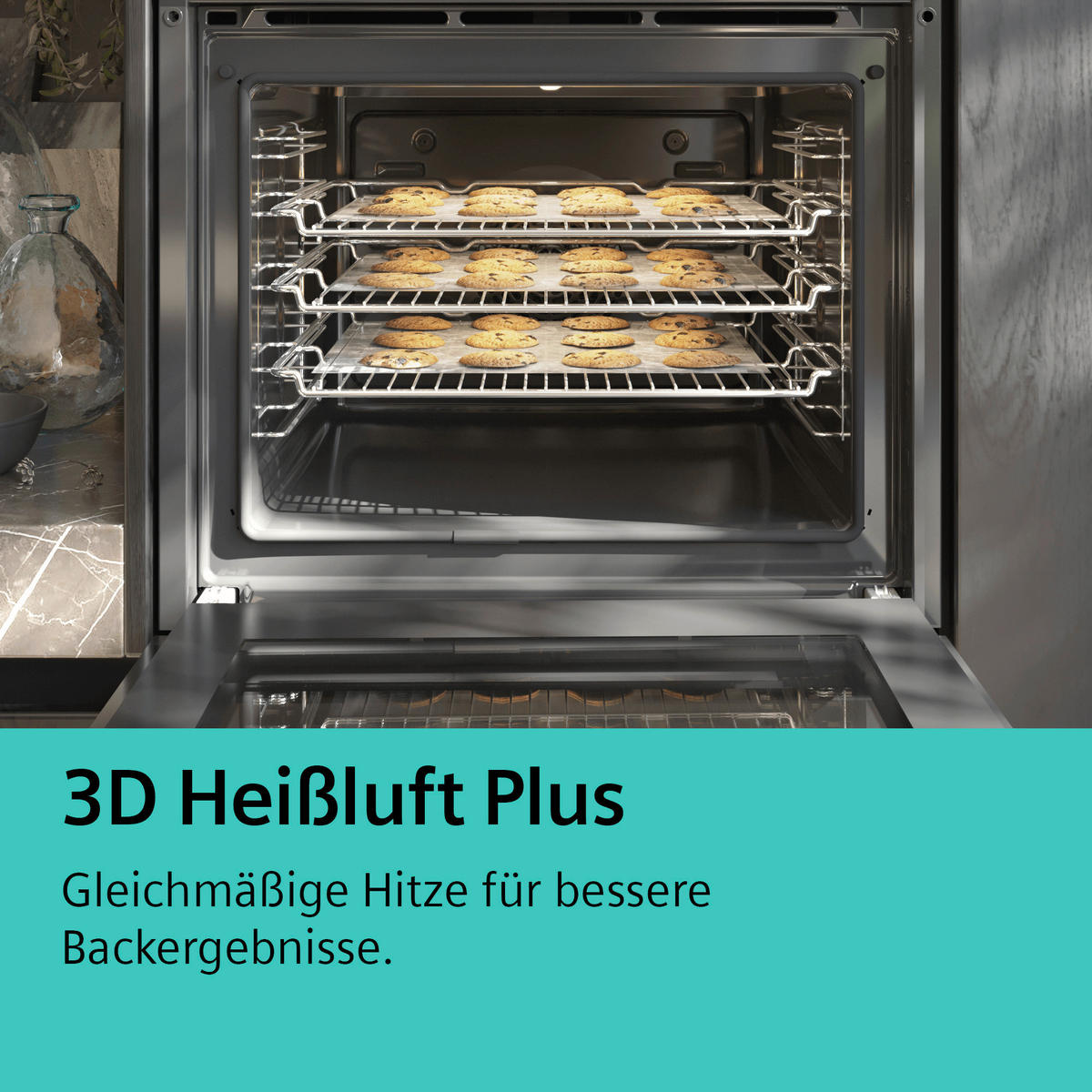 HERDSET EQ110KA0Z  - Schwarz, Basics, Glas/Metall (58,3/51,3cm) - Siemens