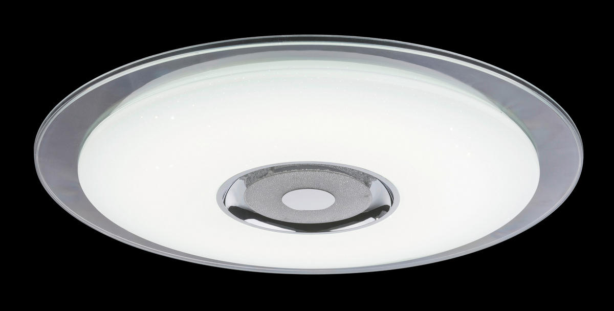 LED-DECKENLEUCHTE 60/6,1 cm   - Klar/Opal, Design, Glas/Kunststoff (60/6,1cm) - Globo