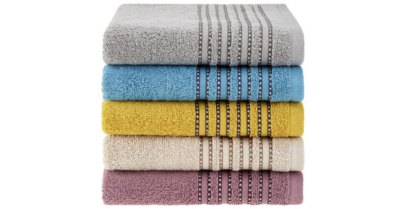Handtuch Anna - Grau, MODERN, Textil (50/90cm) - Luca Bessoni