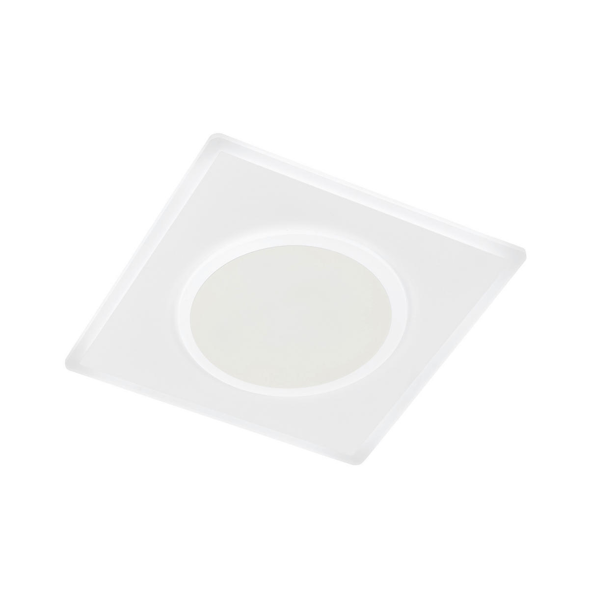 LED-DECKENLEUCHTE 38/38/6 cm   - Weiß, KONVENTIONELL, Metall (38/38/6cm) - Fischer & Honsel