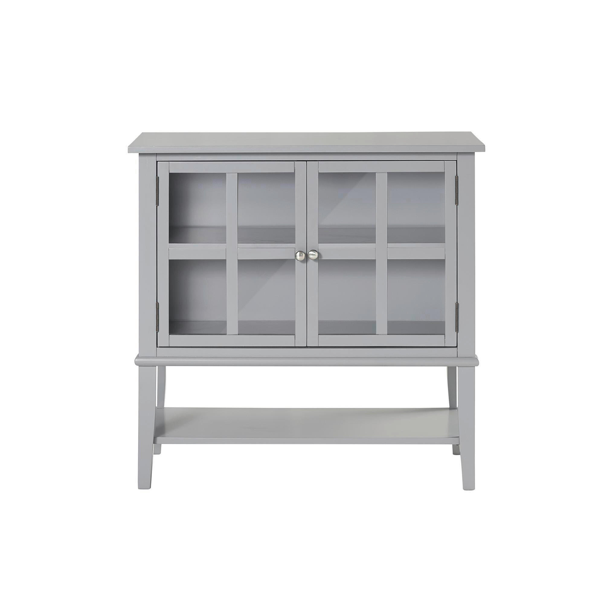 KOMMODE , 79/77/39 cm,  - Grau, Design, Glas/Holz (79/77/39cm) - MID.YOU
