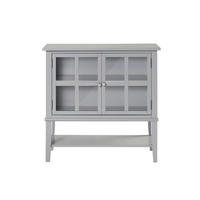KOMMODE , 79/77/39 cm,  - Grau, Design, Glas/Holz (79/77/39cm) - MID.YOU