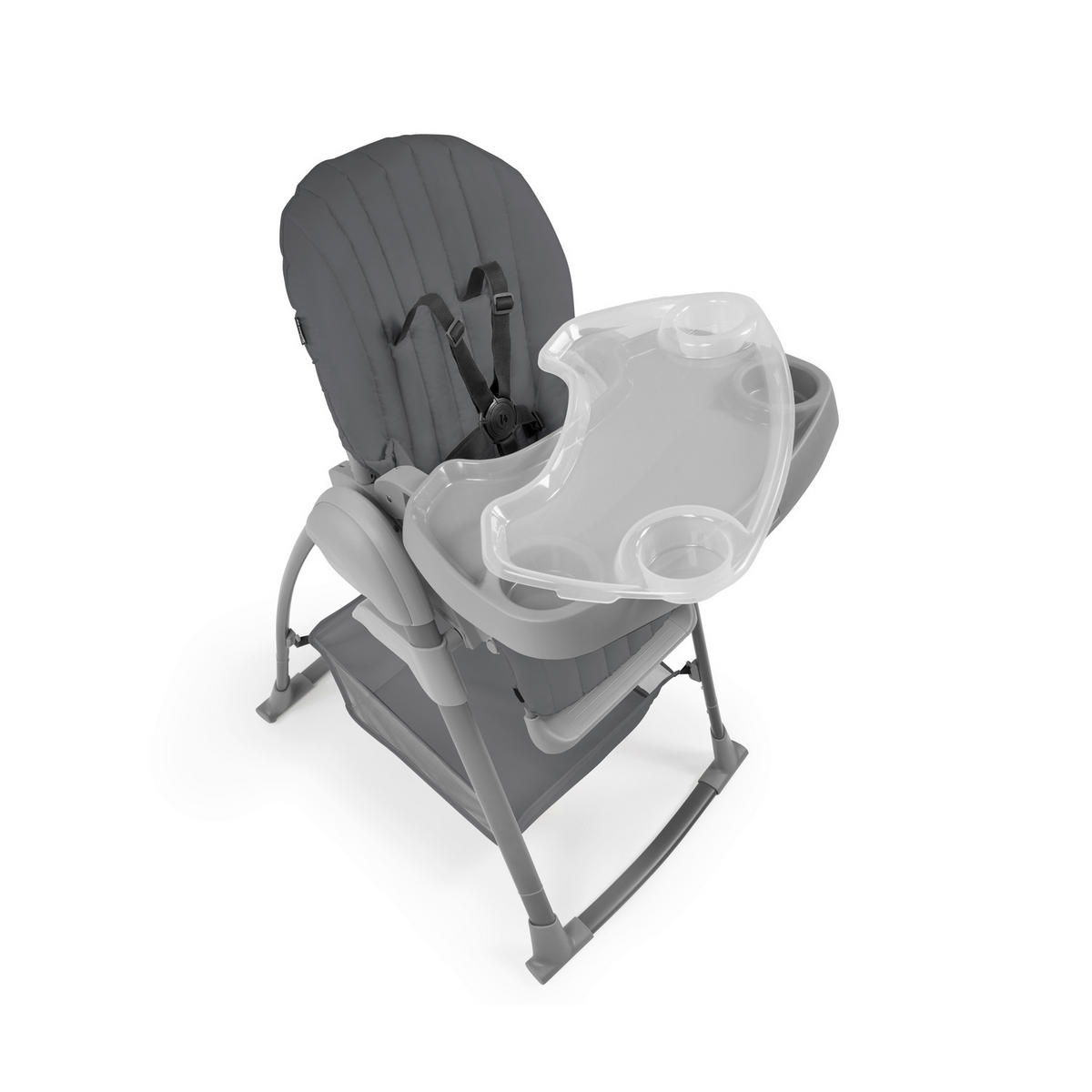HOCHSTUHL-SET Sit N Relax 3in1 Dunkelgrau Dark Grey  - Dunkelgrau, Basics, Kunststoff/Textil (56/106/85cm) - Hauck