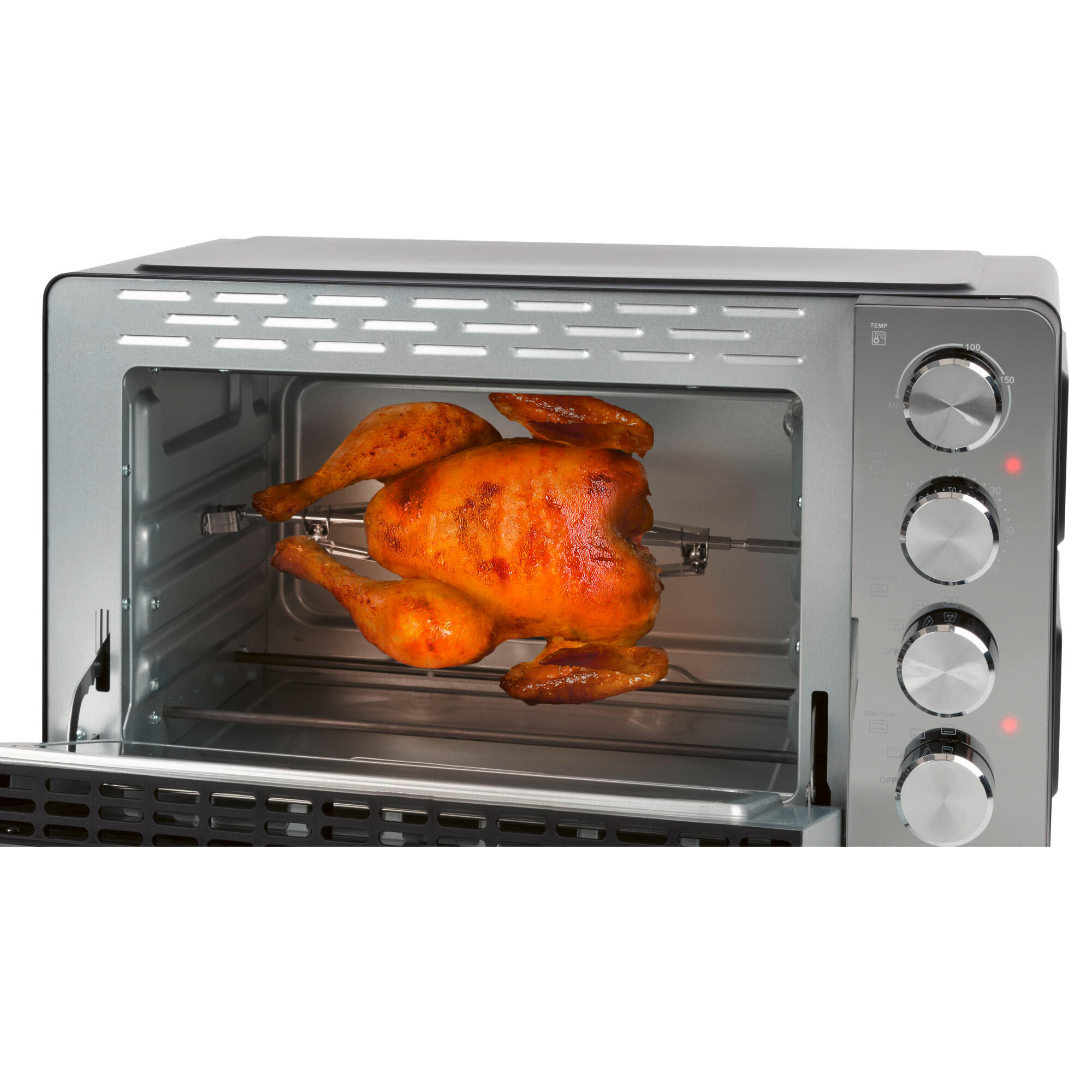 MINIBACKOFEN  - Schwarz, Basics, Glas/Metall (52,4/29,7/41,7cm) - Bomann