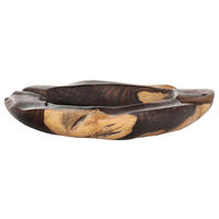 DEKOSCHALE - Hellbraun/Dunkelbraun, Natur, Holz (50/10/50cm)