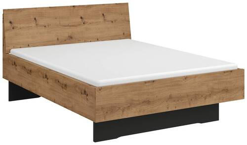 BETT 140/200 cm  in Graphitfarben, Eichefarben, Eiche Artisan  - Eichefarben/Graphitfarben, Trend (140/200cm) - Stylife