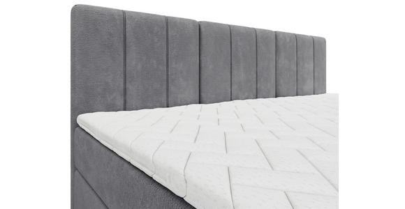 FAMILIENBETT - Schwarz/Grau, Design, Holzwerkstoff/Kunststoff (240/200cm) - Esposa