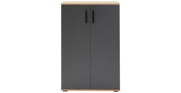 SCHUHSCHRANK 70/106/29,5 cm  - Anthrazit/Schwarz, KONVENTIONELL, Holzwerkstoff/Kunststoff (70/106/29,5cm) - Xora