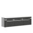 LOWBOARD Melamin Graphitfarben, Weiß - Graphitfarben/Alufarben, Design, Kunststoff/Metall (180,1/53,1/50,8cm) - Stylife LOWBOARD Melamin Graphitfarben, Weiß - Graphitfarben/Alufarben, Design, Kunststoff/Metall (180,1/53,1/50,8cm) - Stylife