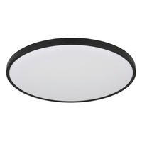 LED-DECKENLEUCHTE NIELSEN 40/4 cm   - Schwarz/Weiß, KONVENTIONELL, Kunststoff (40/4cm) - Globo