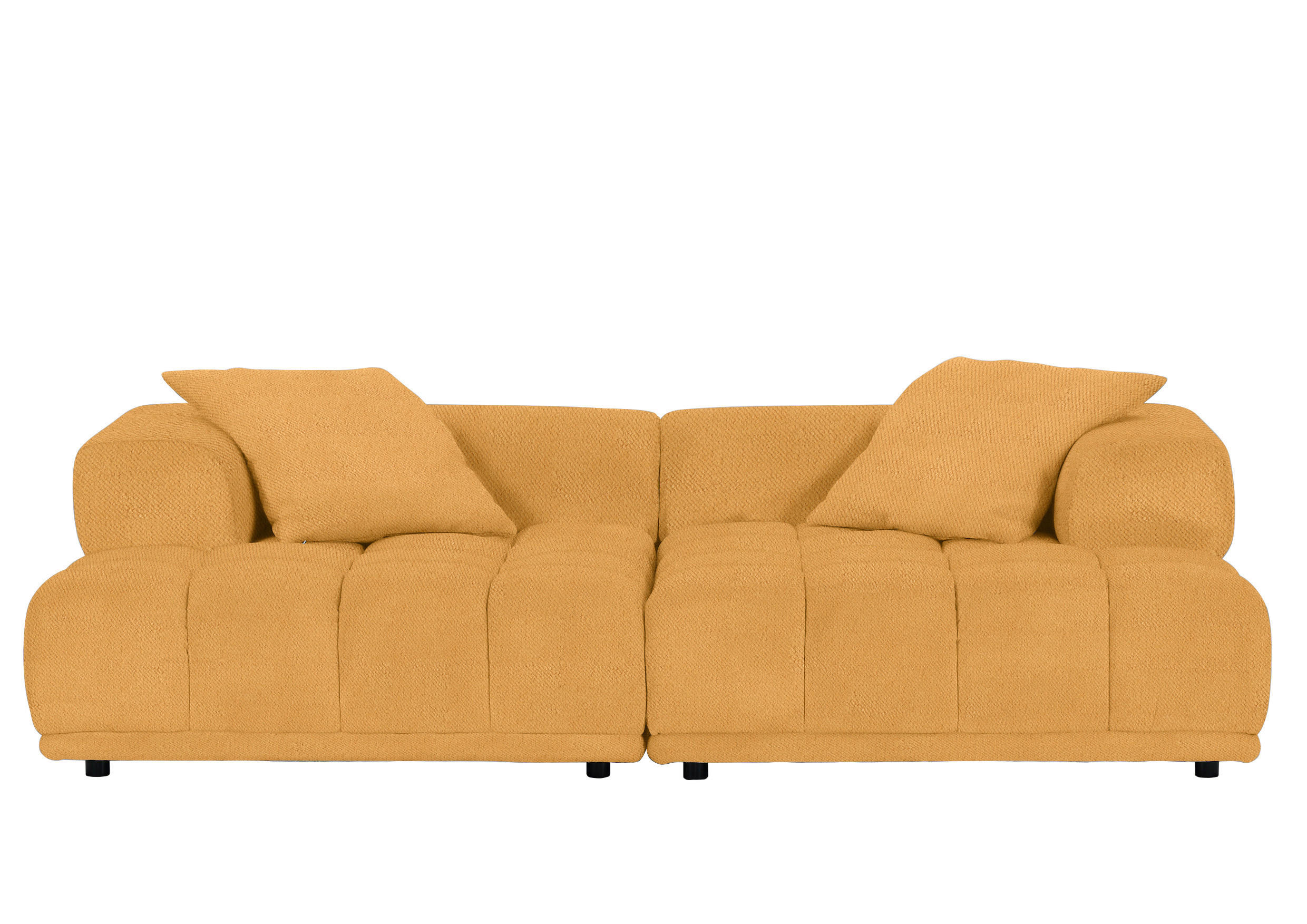 SOFFMODUL i flatväv currygul - currygul/svart, Klassisk, textil/plast (125/66/155cm) - Best Price