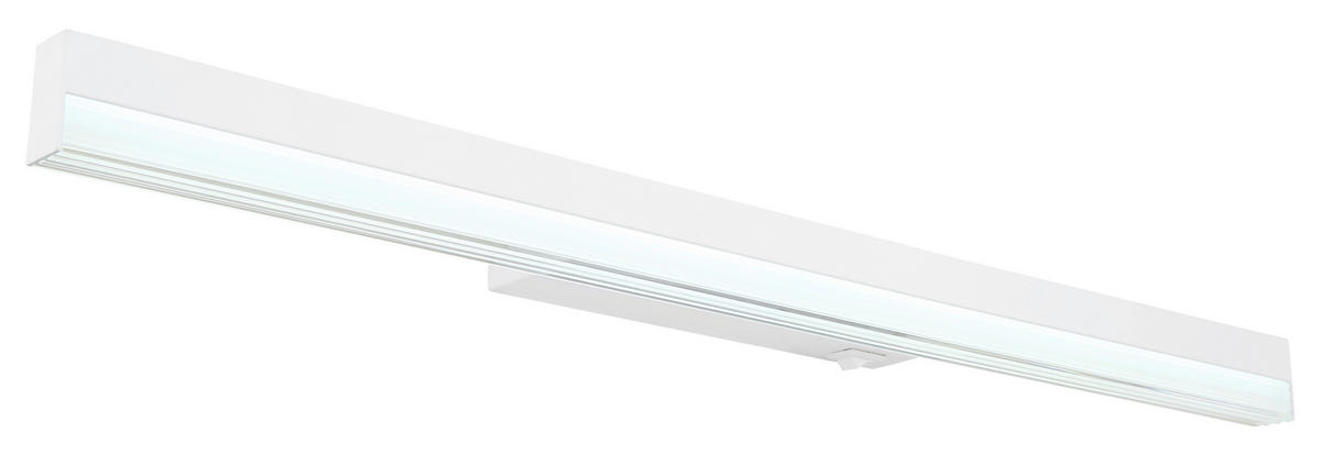 LED SVJETILJKA ZIDNA  - bijela/opalna, Basics, metal/plastika (60/6/4cm) - Globo