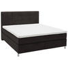 BOXSPRINGBETT 180/200 cm  in Dunkelbraun  - Chromfarben/Dunkelbraun, Konventionell, Kunststoff/Textil (180/200cm) - Voleo
