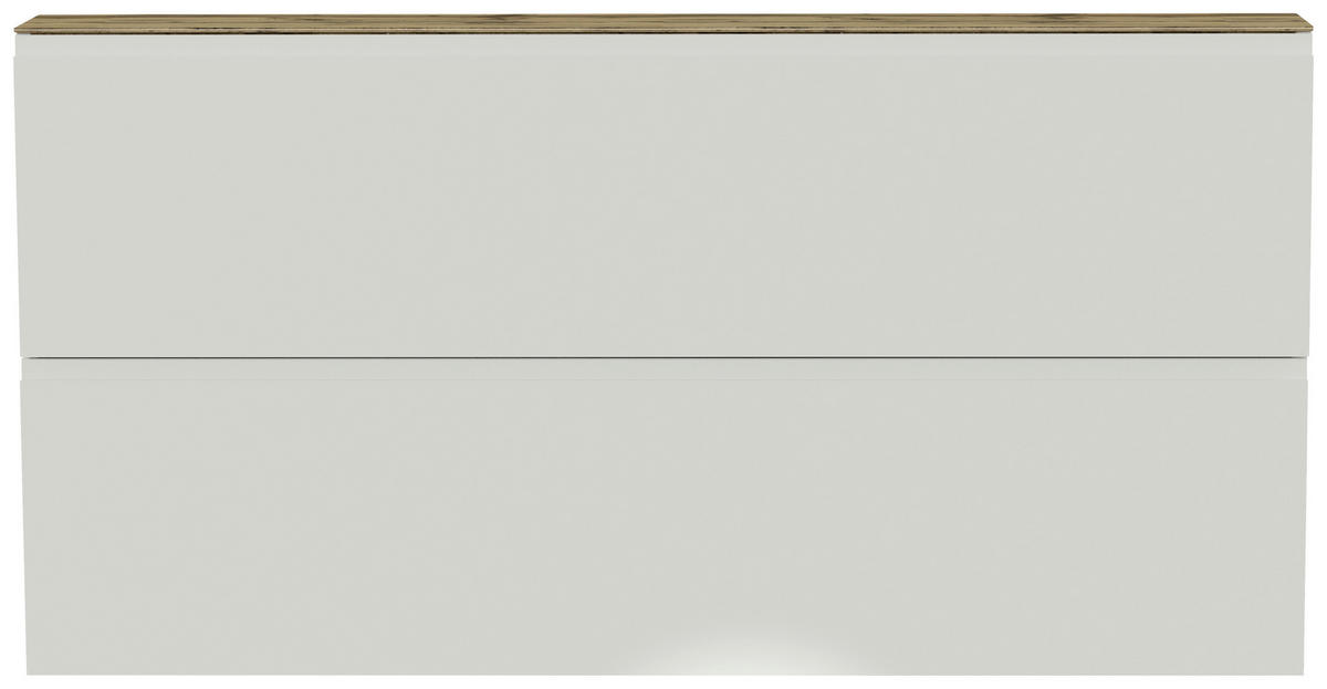 SCHUHKIPPER - Sandfarben/Weiss, Design, Holzwerkstoff (160/81/22cm) - Moderano